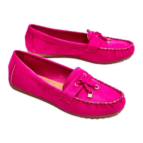 Seastar Mocassins classiques en daim fuchsia Good Time rose